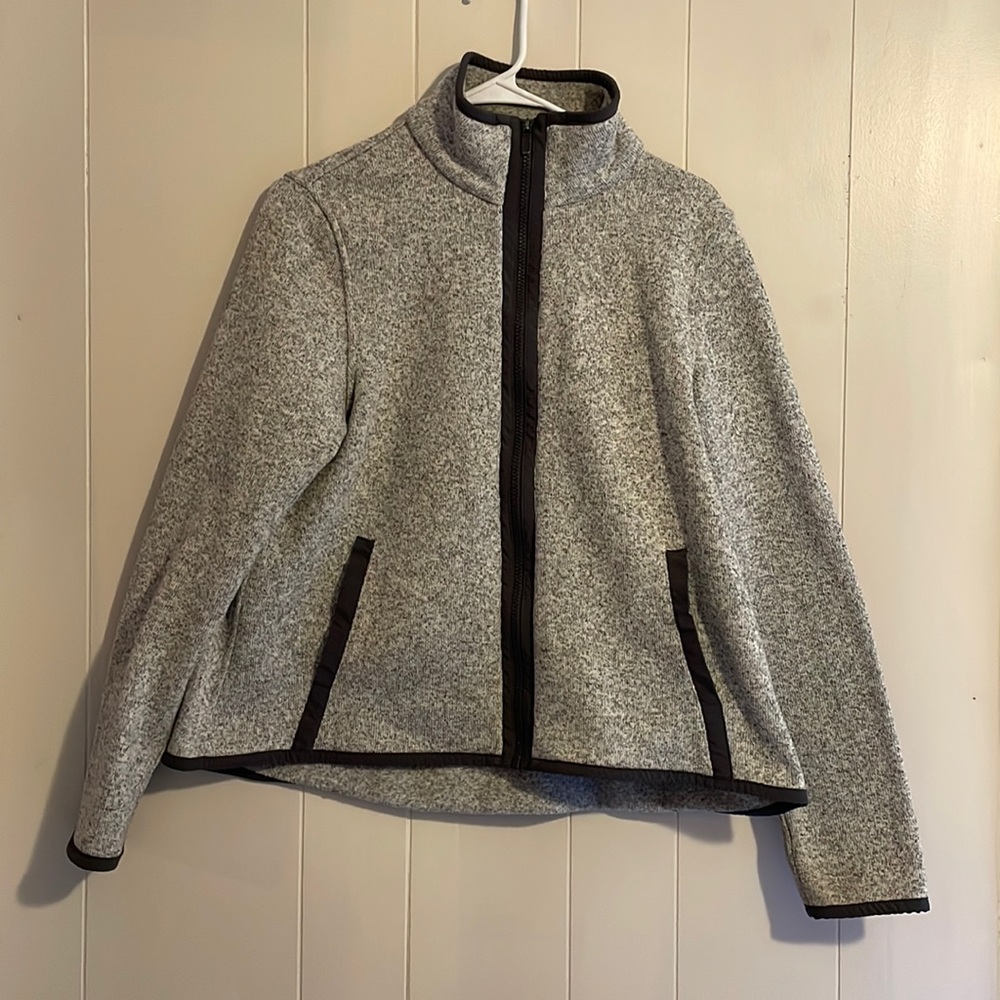 lululemon | grey hi lo full zip jacket with pockets | LARGE | lightly worn